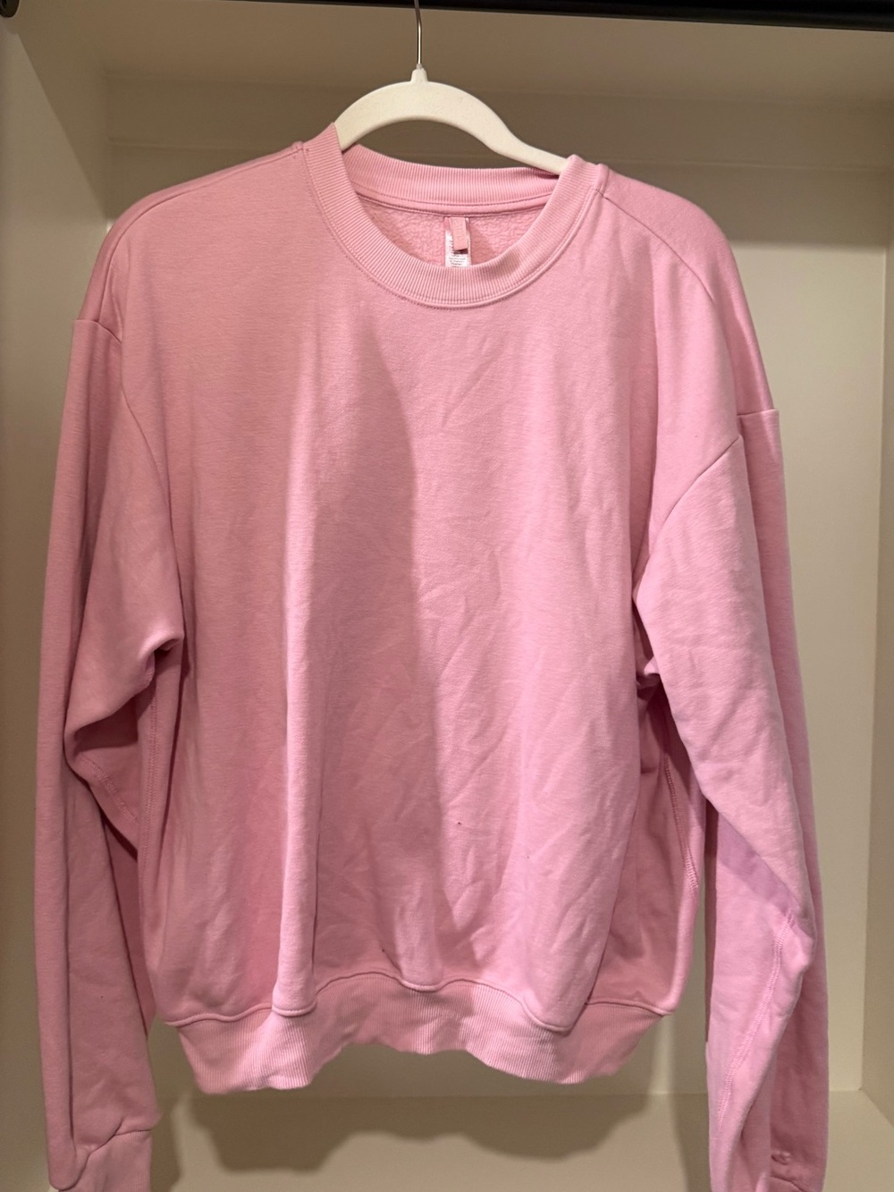SKIMS Classic Crewneck Sweatshirt - Light Pink